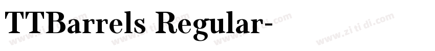 TTBarrels Regular字体转换